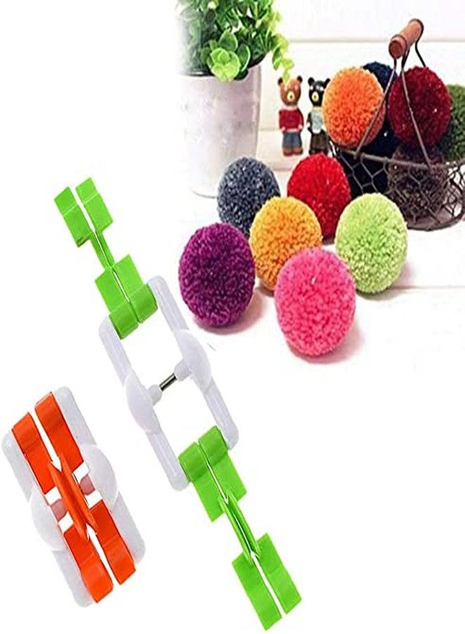 جيرن أداة جيرن® لصنع كرات البوم بوم الصغيرة، قطعتان، أداة حياكة يدوية الصنع، 20 مم و25 مم - Image 2